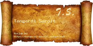 Tengerdi Sarolt névjegykártya